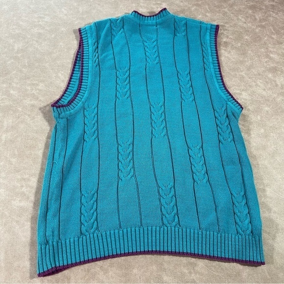 Vintage US OPEN Golf 3D Knit Men’s Vest - Picture 4 of 6